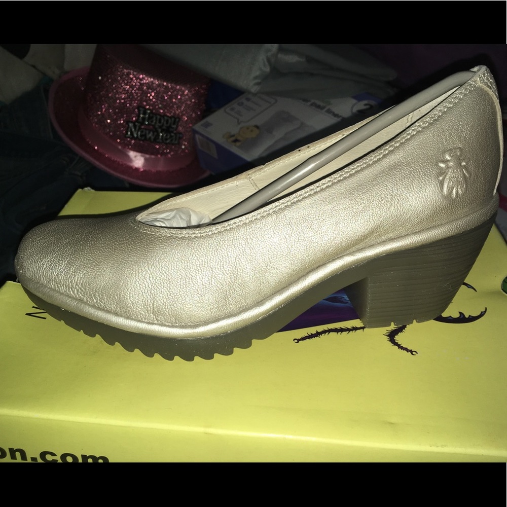 Silver shoes